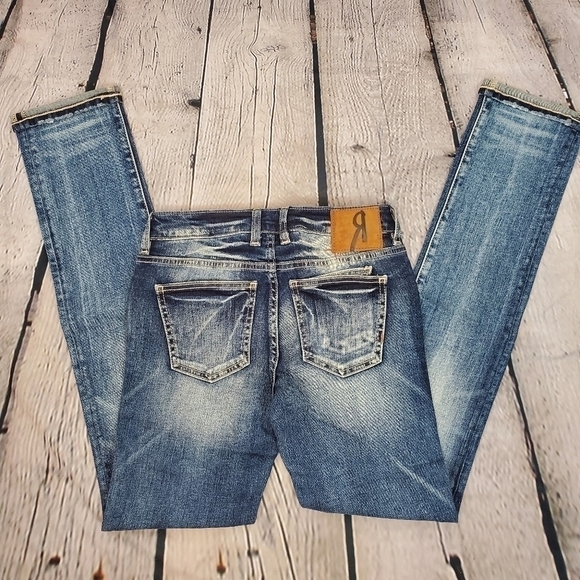 ROCK Revival Mid Rise Skinny Denim Jeans sz. 24 - Picture 5 of 11